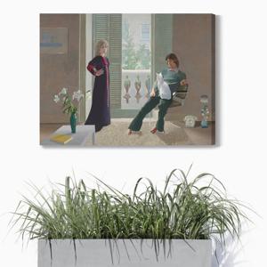 2004데이비드 호크니-클라크와 퍼시 부부/ 우드노프레임 아크릴 판넬액자 컨템포라리 모던
