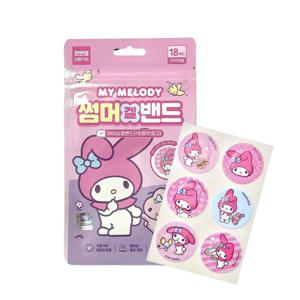 산리오 썸머겔밴드(18매) 10개입 모기퇴치 캠핑 유아 겔밴드