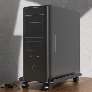 컴퓨터 본체 받침대 이동식 데스크탑 선반 길이조절 폭조절 거치대 트레이 pc 다이 슬림