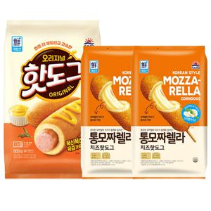 대림선 핫도그 800g*1개 + 통모짜렐라치즈핫도그 400g*2개