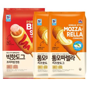 대림선 빅핫도그 520g*1개 + 통모짜렐라치즈핫도그 400g*2개