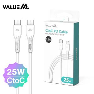 C to C타입 PD 25W 초고속 충전 데이터 케이블 1.2M