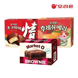 초코파이12P + 후레쉬베리12P + 브라우니 12p