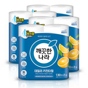 데일리 키친타월 130매 2롤 4팩