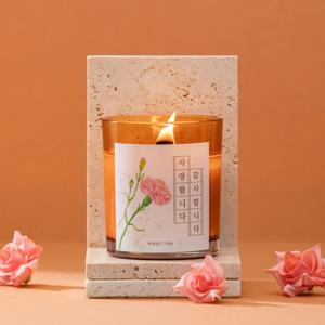 우드심지 소이캔들 향초 190 g 카네이션 에디션