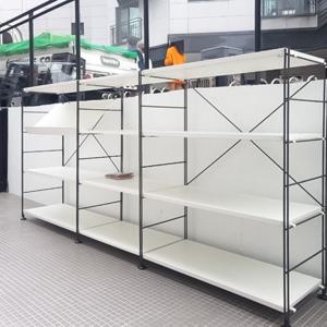 거실수납장 와이어수납 3단 W2000(800+600+800) 사무용 서재 책장 거실서재화