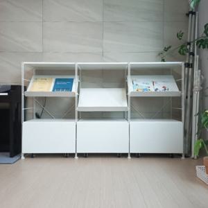 거실수납장 와이어수납 3단 W1800(600x3) 사무용 인테리어 서재 책장 거실서재화