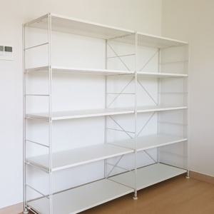 거실수납장 와이어수납 4단 W1600(800x2) 사무용 인테리어 서재 책장 거실서재화