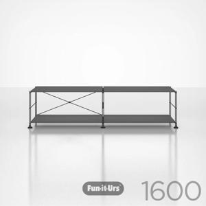 거실수납장 와이어수납 1단 W1600(800x2) 사무용 인테리어 서재 책장 거실서재화