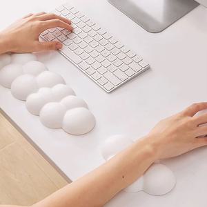클라우드 키보드+마우스 세트 팜레스트 받침 손목 쿠션 보호대 받침대