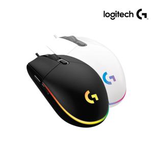 로지텍코리아 G102 LIGHTSYNC 유선 게이밍 마우스 벌크 블랙/화이트