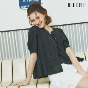 [미리주문10％할인] 블루핏 25SS 아일렛 아사 블라우스 세트