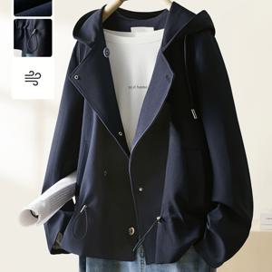TEMU 이히미[패션 다재다능 트렌치 코트]새로운 여성 캐주얼 스타일리쉬 트렌치 코트 2024 봄 가을