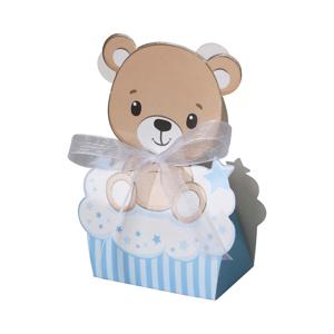 TEMU 12개, 핑크 블루 베어 베이비 파티 생일 파티 캔디 선물 종이 상자, 소규모 비즈니스 용품, 포장 상자, 캔디 상자, 초콜릿 포장 상자, 파티 선물, 생일 장식, 결혼식 장식, 파티 용품