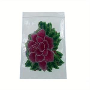 TEMU 7pcs 혼합 피오니 꽃 자수 패치 여성 의류에 대한 옷에 붙이는 패치 DIY 소잉 패브릭 의류 액세서리