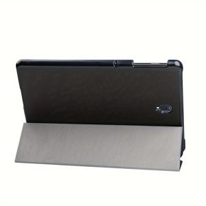 TEMU Tab S4 10.5 T835/T830용 태블릿 보호 케이스, 펜 슬롯이 있는 인조 가죽 보호 케이스, 펜 미포함, 자동 깨우기 및 잠자기 기능 포함