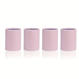 TEMU 4개 세트 휴대용 원형 장미 꽃다발 용기 박스 웨딩 파티 테이블 장식 DIY 선물 포장용 종이 상자