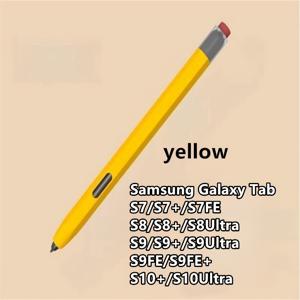 TEMU 삼성 갤럭시 탭 S6 라이트 S7 FE S8 S9 S10울트라 태블릿 터치 펜용 간단한 펜 케이스, 소프트 실리콘 충격 방지 케이스