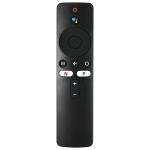 TEMU 샤오미 스마트 TV 4X & MI 박스 4K용 리모컨 - 음성 인식, 신호 안정성, 구글 어시스턴트와 쉬운 페어링, 블랙 디자인