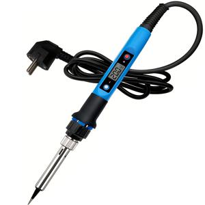 TEMU 80W 디지털 디스플레이 조절 가능한 온도 납땜기와 인체공학적 핸들 & 220V 유럽형 플러그 - 전자 수리, 보석 제작, DIY 프로젝트를 위한 전문 정밀 도구, 슬림한 디자인 | 내구성 있는 구조