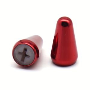 TEMU 2-Pack 기타 3/5 방향 픽업 스위치 팁, 금속 스위치 캡 노브, 스트랫 텔레 전기 기타용, 철 재질, 빨간색/검정색/파란색, 기타 액세서리