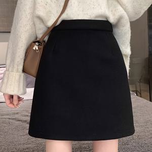TEMU 우아한 여성용 하이웨이스트 미니 스커트, 단색, 지퍼 클로저, A라인, 심플한 통근 직스커트, 폴리에스터 소재, 벨트 없음, 90g/m² 안감 무게, 직조 방법, 모든 계절에 적합