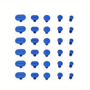 TEMU 30pcs 자동차 뚫린 구멍 수리 패드, 범용 자동차 바디 뚫린 구멍 제거 도구, 스트립되지 않는 얼음 비눗방울 손상 수리 풀러 탭, 쉬운 적용, 효율적이고 신뢰할 수 있는, 작은 30pcs 세트