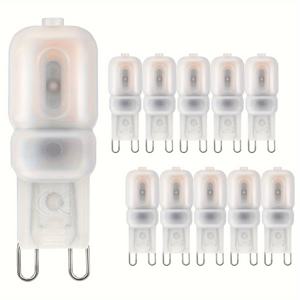TEMU G9 LED AC220V - 240V 전구 2W 6000K 쿨 화이트 3000K 웜 화이트 G9 바이 핀 베이스 조명 전구 소형 홈 라잉 전구 침실 주방용 긴 수명 빠른 열 방출 팩 5개입