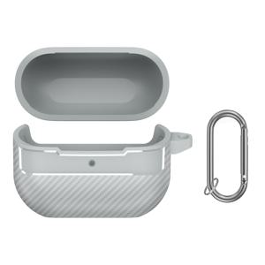 TEMU 갤럭시 버즈 3 프로 2024용 TPU 방탄 케이스 커버, 부드러운 TPU 충격 흡수 케이스, 삼성 갤럭시 버즈 3 프로 카본 파이버 케이스와 버클 후크 포함 - 커플을 위한 이상적인 선물
