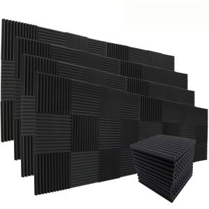 TEMU 20개 Oyifan 음향 폼 패널, 12x12x1인치, 소음 감소 벽 타일, 가정, 사무실, 녹음 스튜디오, 접착식 마운트, 1인치 두께의 소음 방지 패널 (접착제 미포함)