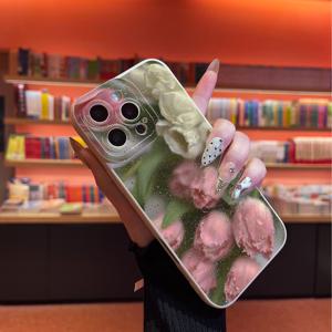TEMU 360도 전체 보호 기능이 있는 꽃 패턴 UV 프린트 폰 케이스, Iphone 11, 12, 13, 14 Pro Max, 15, 16, XR, X/XS, 7, 8 Plus, SE, Mini와 호환 가능. 남녀 아이들을 위한 완벽한 생일 선물입니다.