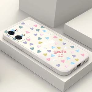 TEMU 스마일 러브 패션 스타일리시 폰 케이스 OPPO A17 A36 A38 A57 A60 A76 A78 A98 RENO 7 RENO8 T 10 RENO10 PRO PLUS + 5G 충격 방지 실리콘 소프트 커버 코크 디자인 TPU 펀다스