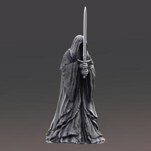 TEMU 1개 전사 3D 프린트 피규어, ABS 레진 미완성 미니어처, 검을 휘두르는 유령 모델, RPG 게임 및 수집용 디스플레이용, RPG 미니어처|신비한 디자인|세밀한 질감