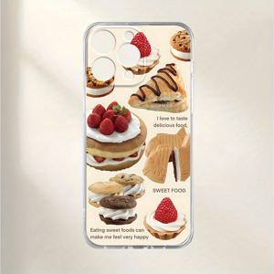 TEMU 폰 케이스 디자인으로 맛있는 케이크를 그려내고, UV 기술로 인쇄되어 360도 완전한 보호를 제공합니다. Iphone 모델 11부터 16까지, Pro Max, XR, X/XS, 7, 8 Plus, SE, Mini 포함, 새로운 창의적인 인격을 보여줍니다.