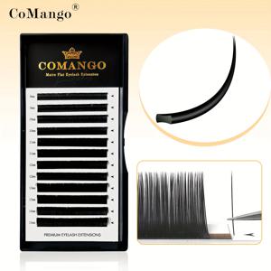 TEMU 【젠틀 케어】 CoMango 플랫 엘리프스 속눈썹, 분할 팁, L 컬, 0.15mm & 0.20mm, 매트 그레이 블랙, 매우 부드러운 자연스러운 룩, 초보자 친화적, 혼합 길이 (6-15mm) - 살롱 품질 연장에 완벽함