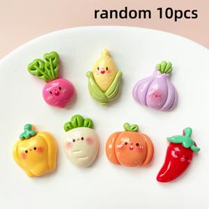TEMU 귀여운 아크릴 야채 냉장고 자석 10개 팩 - 주방 사무실 화이트보드 수납 캐비닛 및 식기세척기 냉장고 자석, 주방 장식, 홈 , 선물