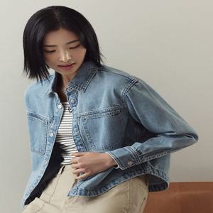 여성) 데님 셔츠 재킷_MSF2KG2002