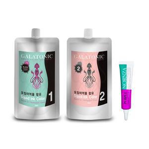 [갈라토닉] 오징어먹물 염색약 1제2제 500g 1세트 헤어앰플 퍼플13ml 1개