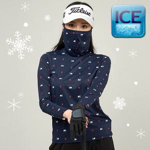 [럽인골프]투빅토리 마스크 토끼나염 티셔츠 쿨 냉감 여성골프웨어