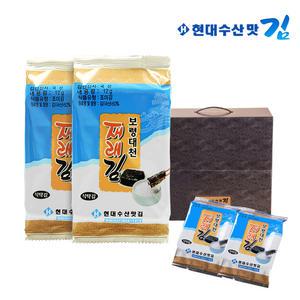 현대수산맛김 보령 대천김 재래 식탁김 12봉 /도시락김/조미김/재래김