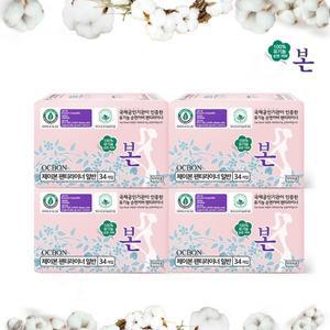 [기타]100% 유기농순면 유기농본 생리대 팬티라이너 34p x 4팩