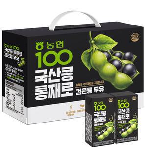 농협식품 국산콩 100% 고칼슘두유(24) 검은콩두유(24) 혼합  190ml ×48팩