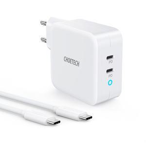 초텍 PD 100W GaN 듀얼 C타입 충전기 (케이블 포함) PD6008