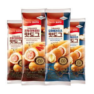 그릭슈바인 육즙가득 핫도그 2종 13+10입(총23입, 프랑크/모짜)