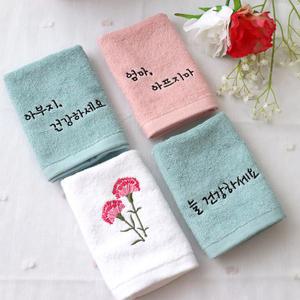 [코튼알리오] 어버이날선물 스승의날 카네이션 핸드타올 손수건