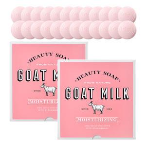 샤워메이트 산양유 비누 딸기우유, 90g, 24개