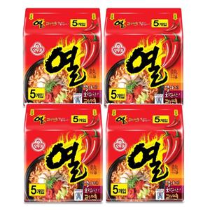오뚜기 열라면 120g 20개 멀티 봉지라면