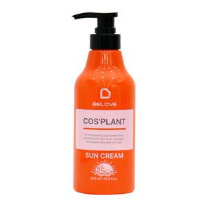 비러브 코스플랜트 선크림 500ml SPF50+PA+++ /백탁없는 온가족 대용량 썬크림 펌프형