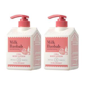 밀크바오밥 세라 바디로션 플로럴부케, 600ml, 2개
