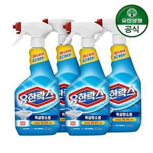 [유한양행]유한양행 유한락스 욕실청소용 500ml 4개